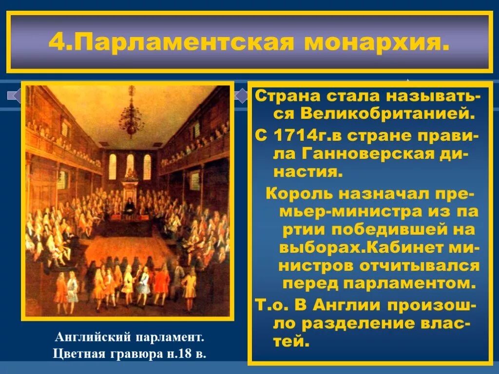 Оформление конституционной монархии в англии год. Монархия и парламент. Конституционная парламентская монархия. Парламентская монархия в Англии. Формирование парламента в парламентской монархии.