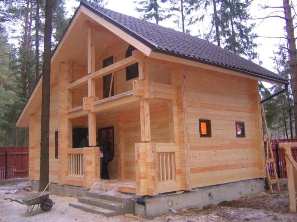 Дом из двойного бруса ДЭ 081 " Производство и продажа домокомплектов (срубов) из