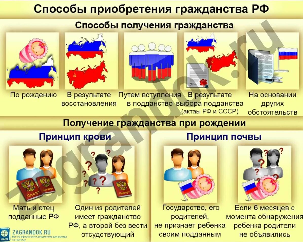 Современный гражданин рф. Схема способы получения гражданства. Механизм получения гражданства РФ. Способы получения гражданства РФ. Как аолучиттгражданско РФ.