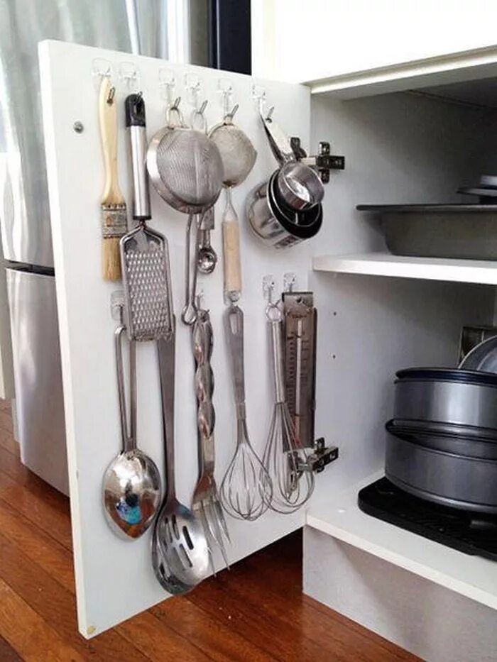 Хранение кухонной утвари. Полезные вещи для кухни. Идеи для хранения кухонных принадлежностей. Лайфхаки для кухонной утвари.