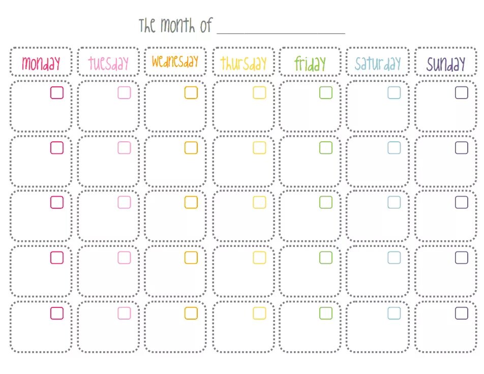 Print month