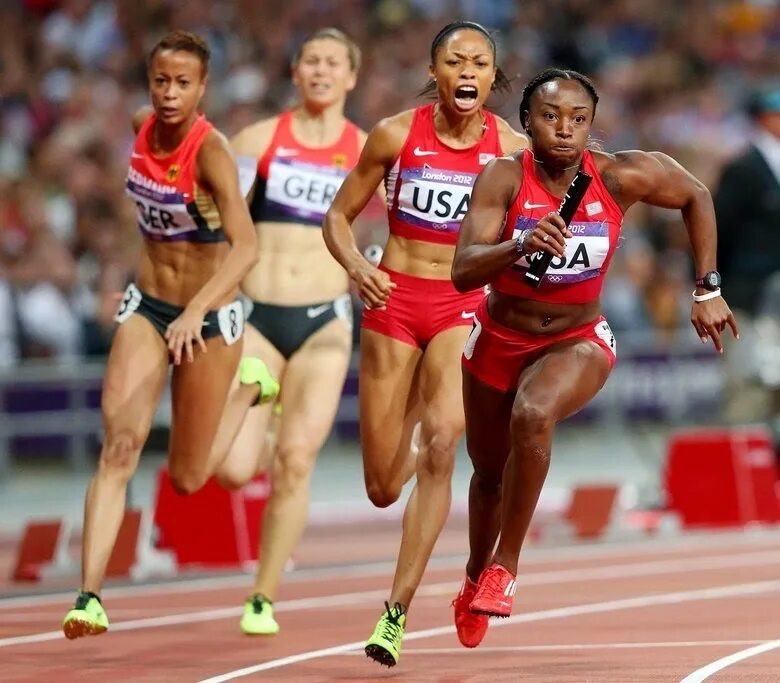 Американские легкоатлеты женщины. Легкая атлетика 100 метров женщины.