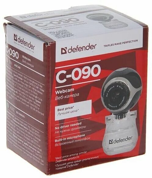 Defender c 090. Defender Camera. Видеокамера от Defender. Веб-камера Defender c-090 CMOS 640x480 0.3МП USB+Jack 3.5мм черный (1/50).