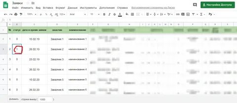 Кнопка в гугл таблицах