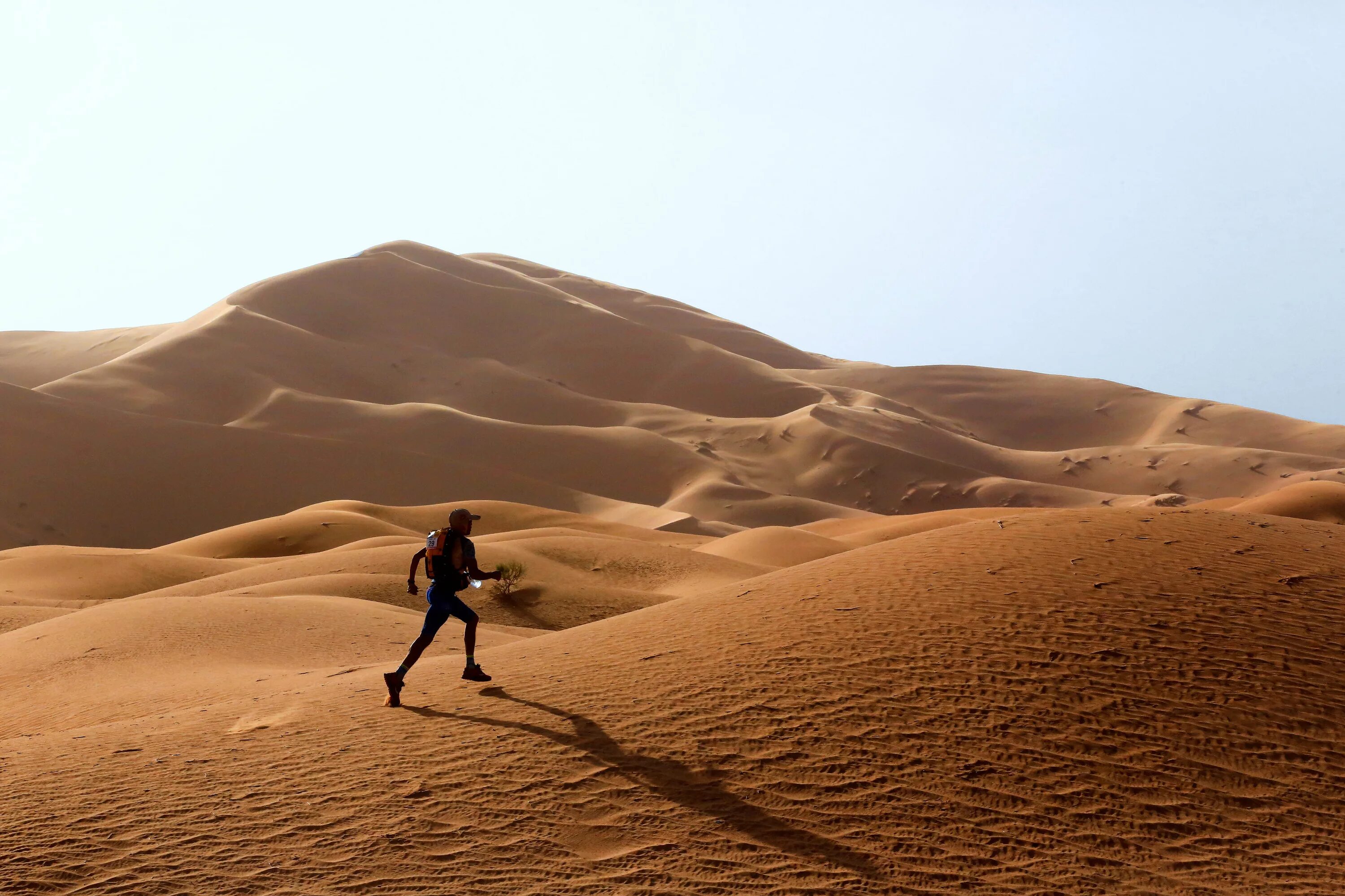 Пустынные бега. Мауро Проспери в пустыне. Человек в пустыне. Бег в пустыне. Бегущий в пустыне.