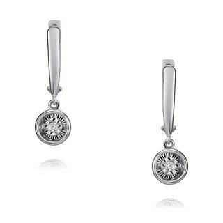 Серьги из белого золота 585 пробы