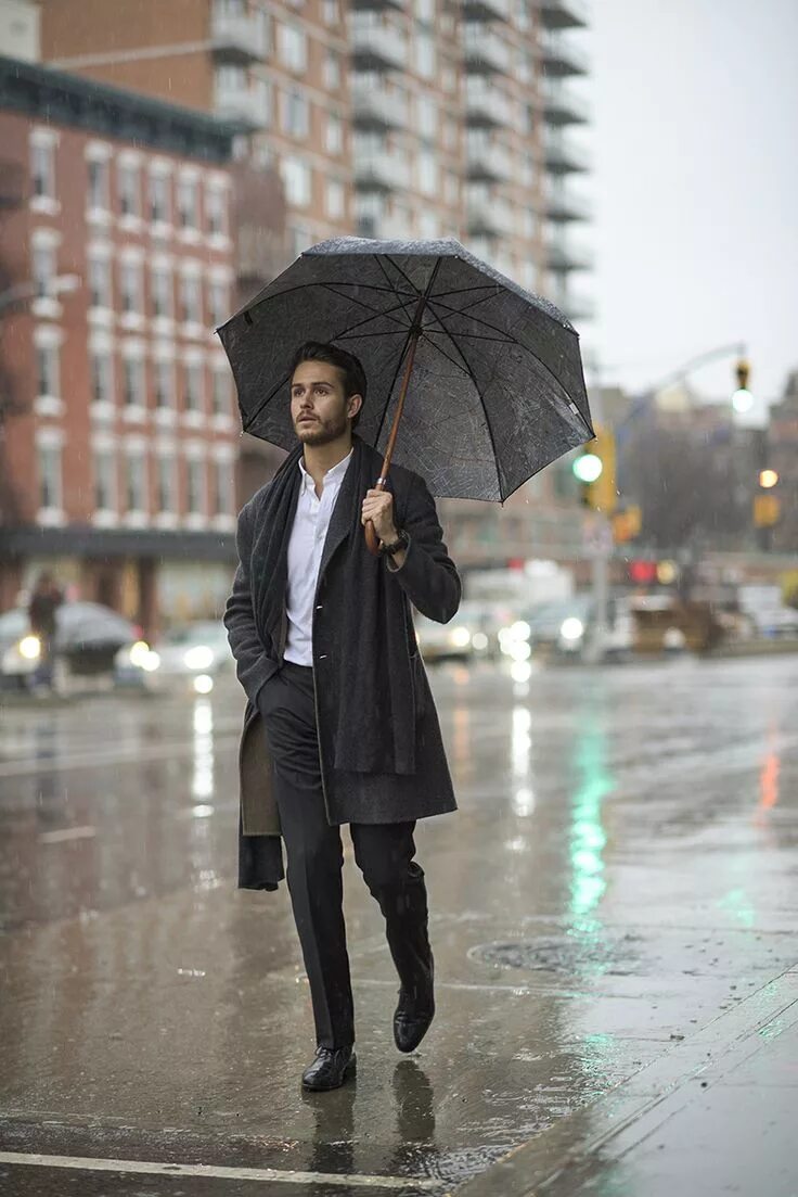 Working in the rain
