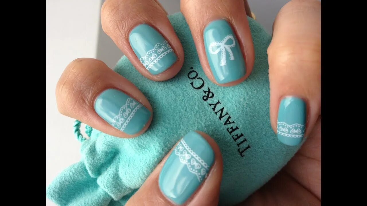 Tiffany blue Unghie idee, Unghie tiffany, Unghie