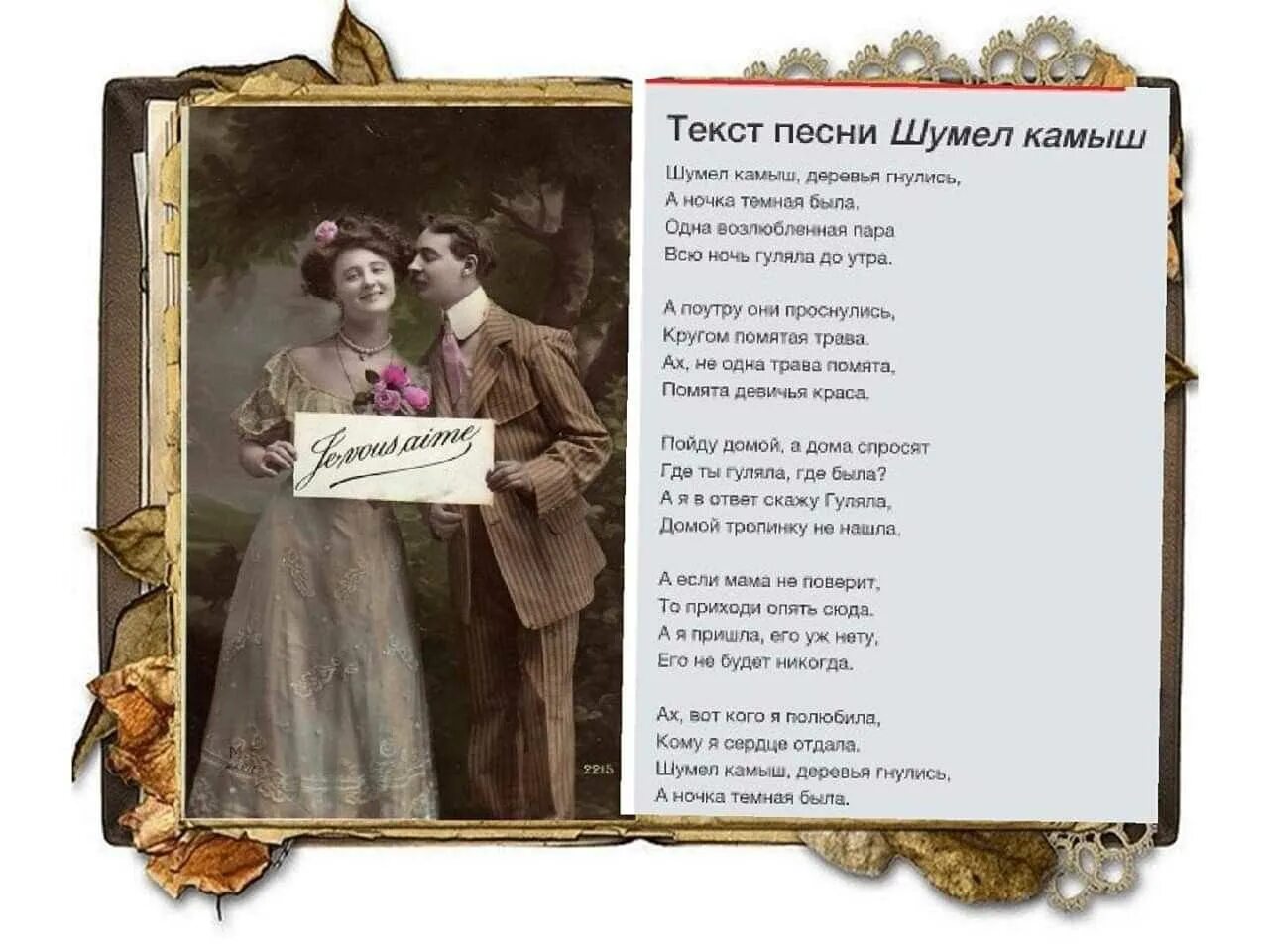 Темная ночь текст. Стихотворение есенина ночь вокруг тишина. Текст песни не для меня. Шумел темной ночкой. Шумел камыш деревья гнулись.