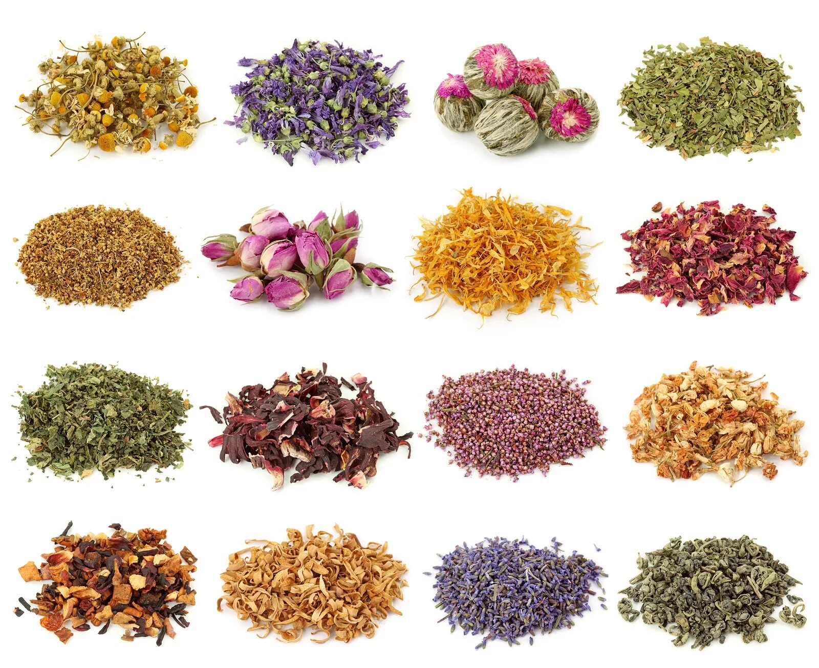 Цветочный чай. Лечебные травы. Чаи травяные, цветочные. Сушеные лекарственные травы.