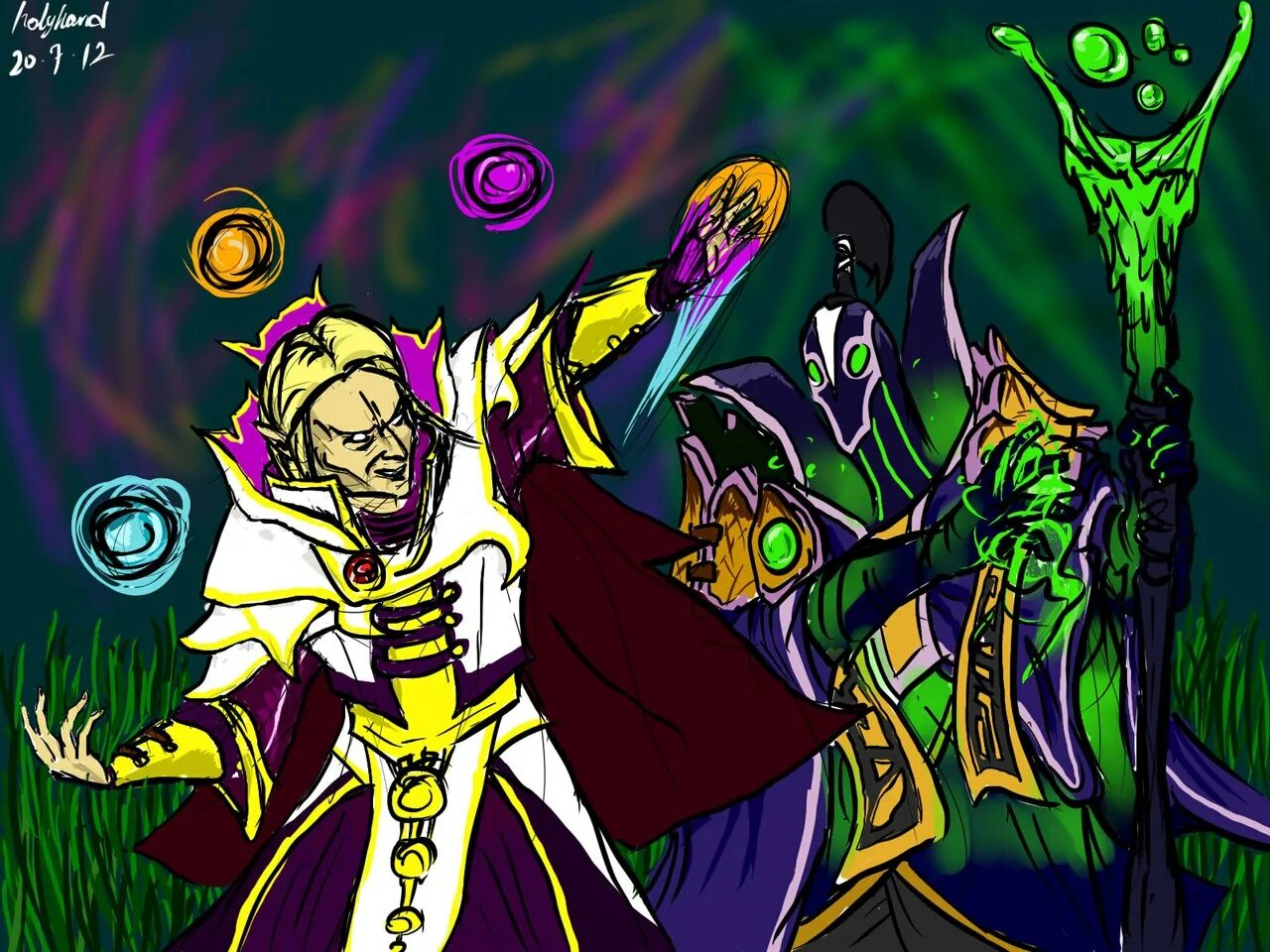 Инвокер дота 1. Дота 2 Invoker. Rubick vs Invoker Dota 2.