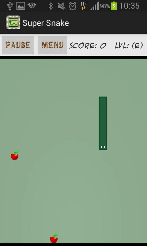 Snake Android. Snake APK Norm Version. Win Snake menu.