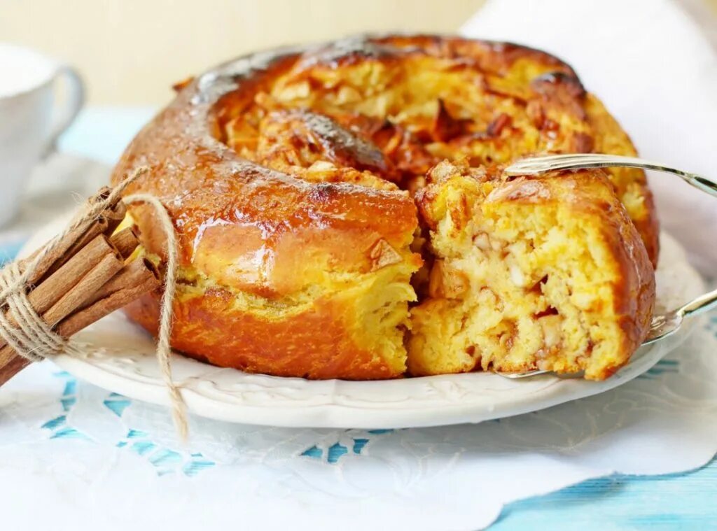 Шарлотка из тыквы в духовке
