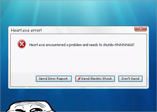 Error exe. Фатальная ошибка Мем. Heart Error. Портал exe.