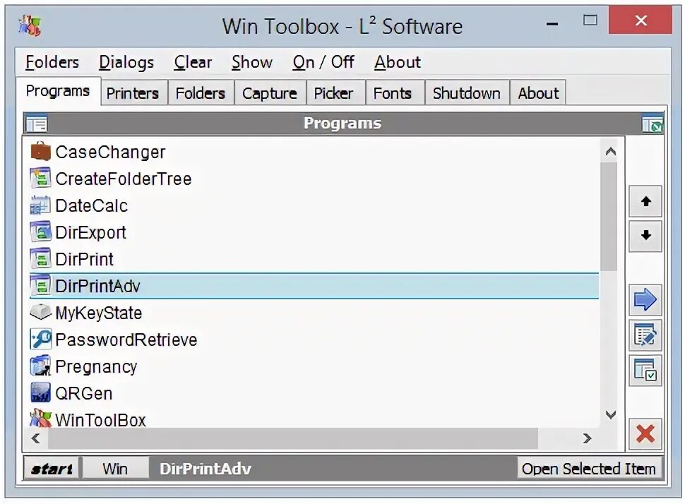Folder dialog. Folder dialog