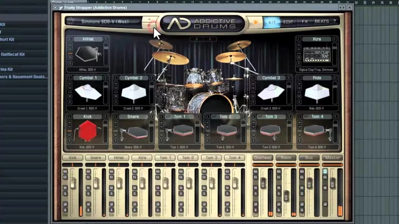 Drum kit fl. Addictive drums 2 fl studio 20. vst барабаны для fl studio. drum kit fl studio. драм пак vst.