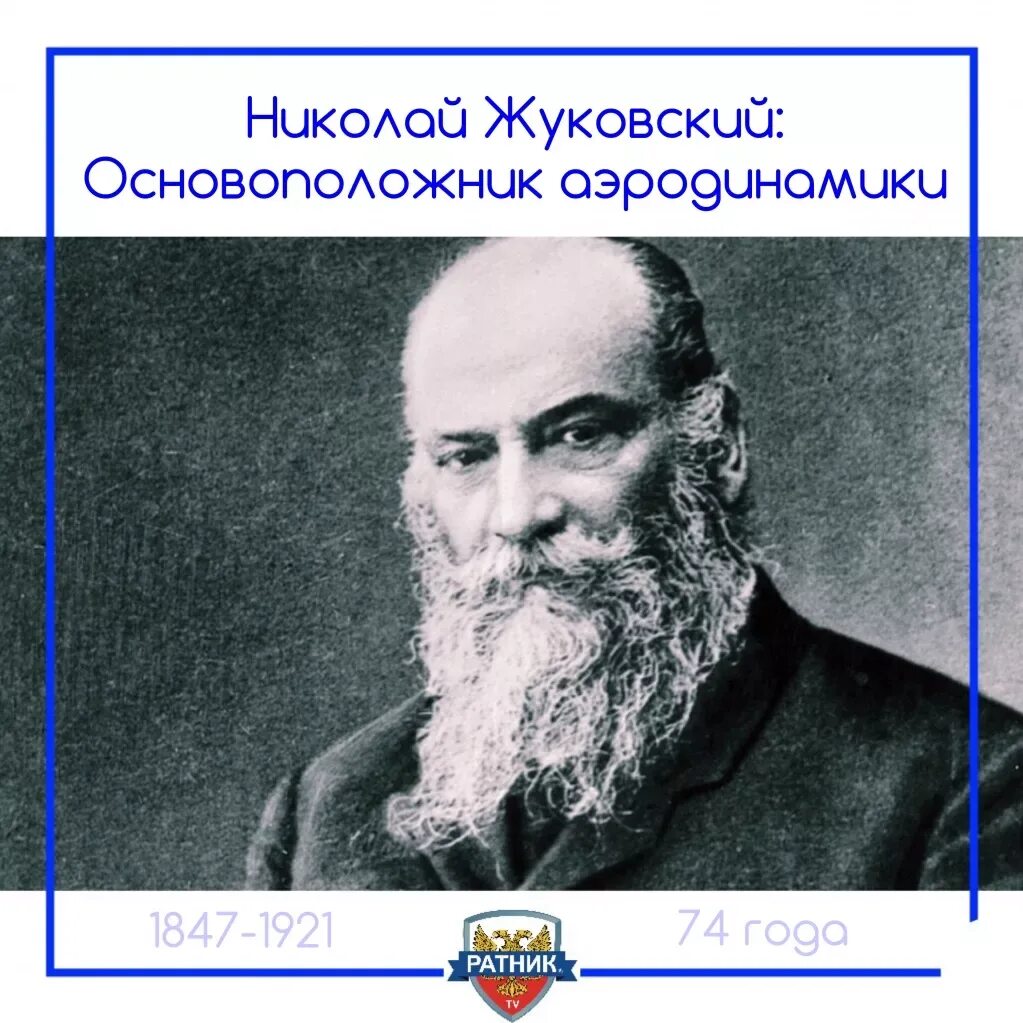 К 175-летию со дня рождения профессора Н.Е.Жуковского