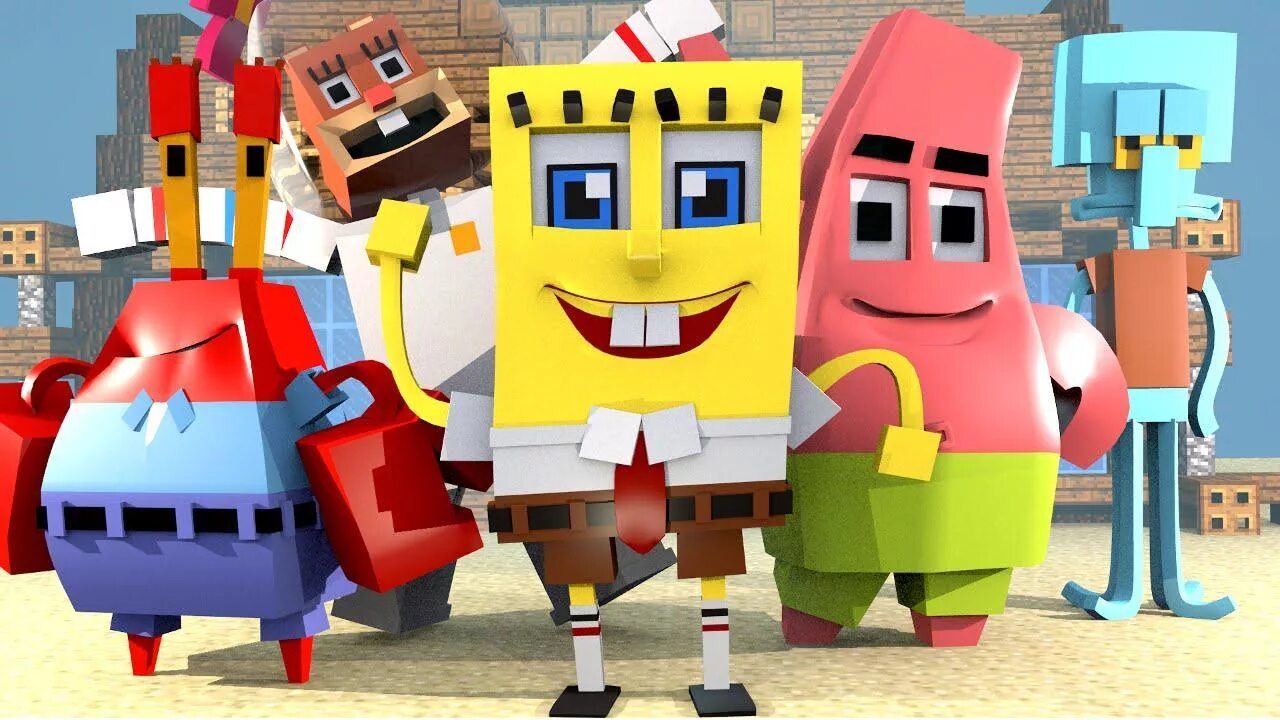 Spongebob minecraft. Minecraft губка Боб. Спанч Боб майнкрафт. Sponge майнкрафт.