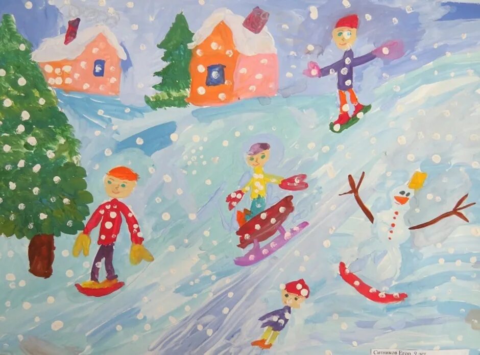 Рисунки детей дошкольного возраста на тему. Зимние рисунки. Зимние забавы рисование в детском саду. Рисование зимние забавы подготовительная группа. Рисование в ДОУ зимние забавы.
