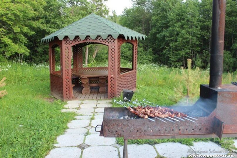 Беседка фото шашлыком