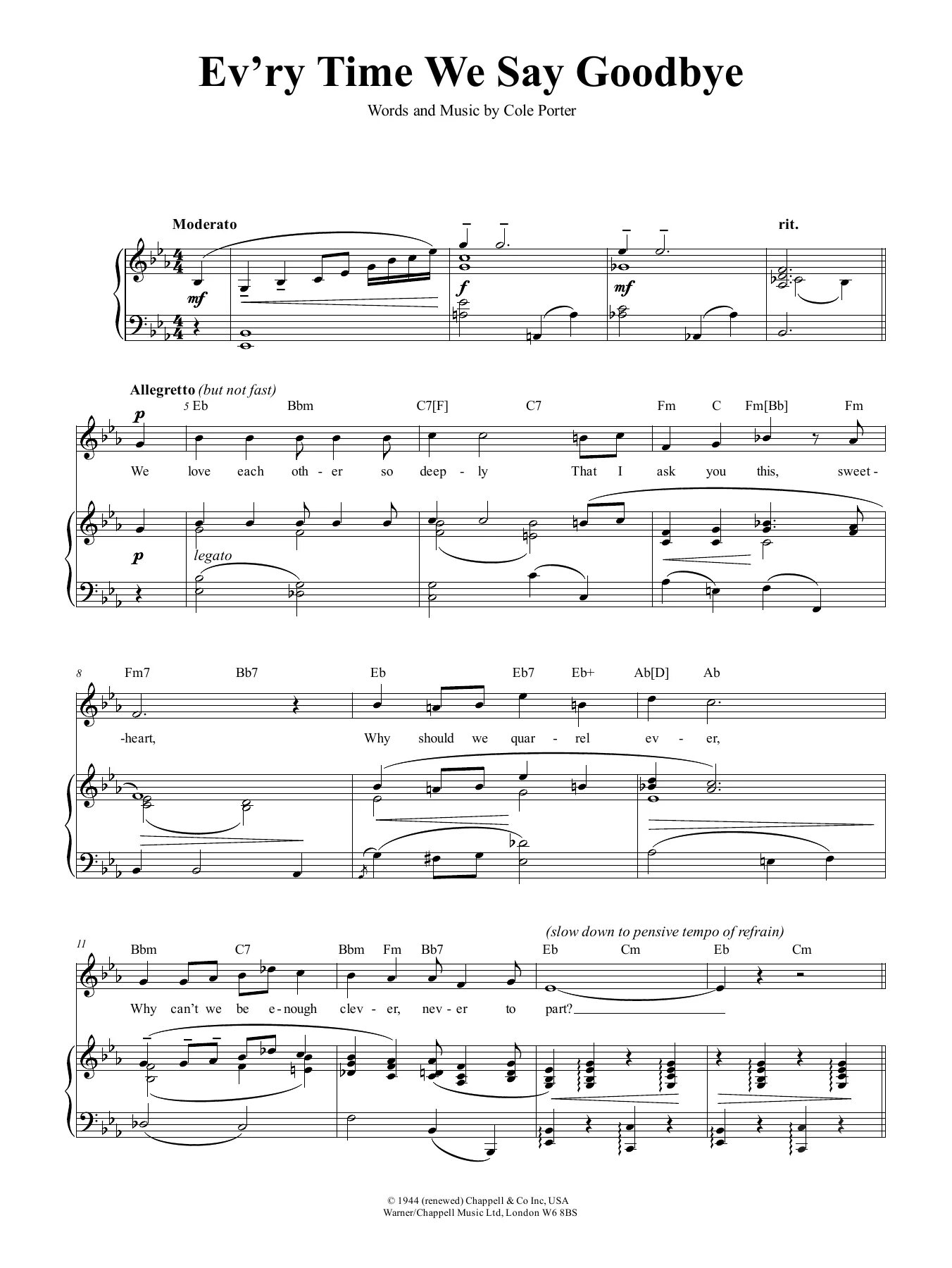 Песня we say goodbye
