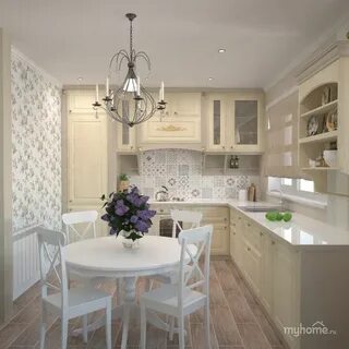 Дизайн маленькой кухни светлые тона