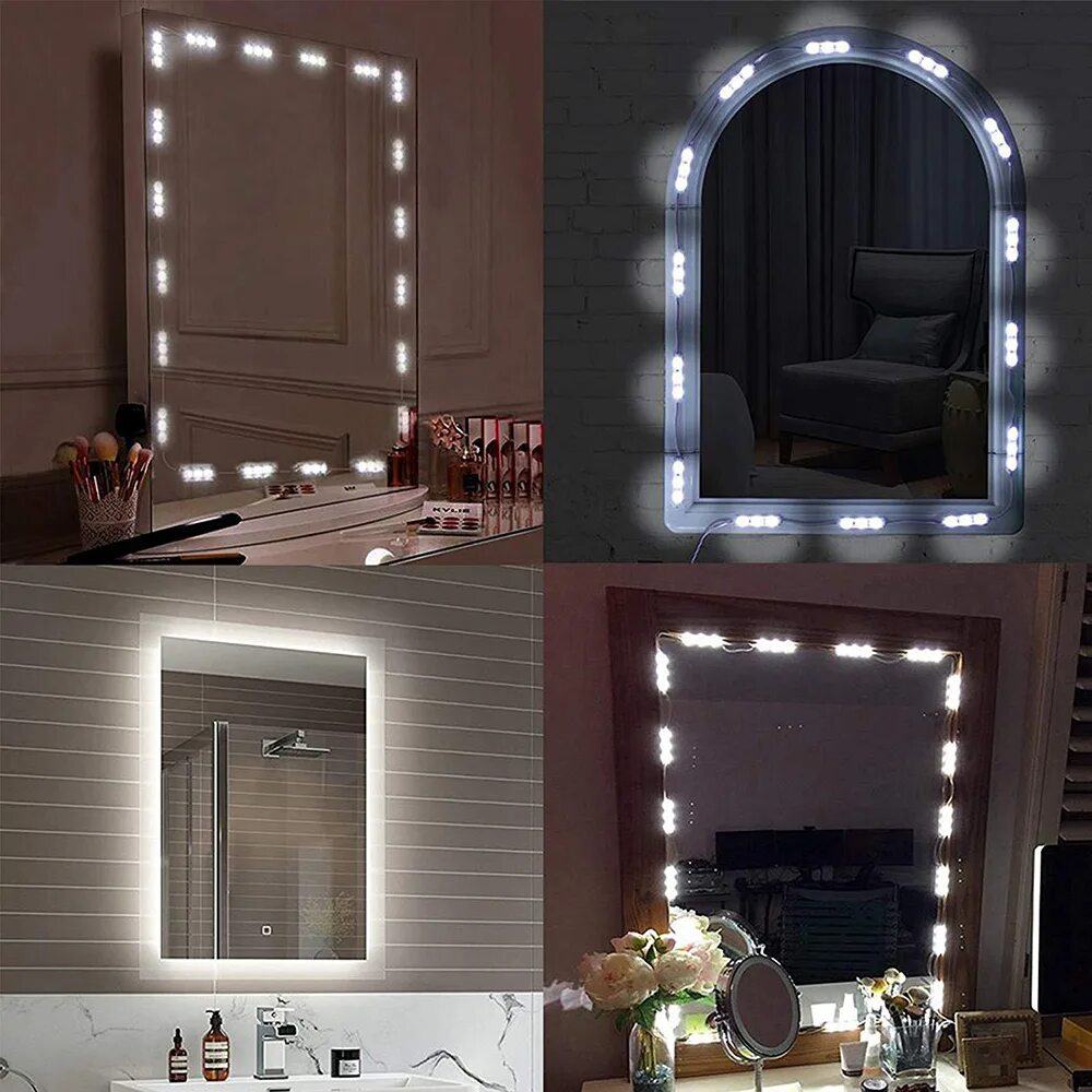 Светодиодное зеркало купить. Зеркало "led 1200" с подсветкой. Led Makeup Mirror зеркало с подсветкой 3 яркости. Зеркало с подсветкой 848 300 пик. Лампочки Vanity Mirror Lights 10 PCS RGB.