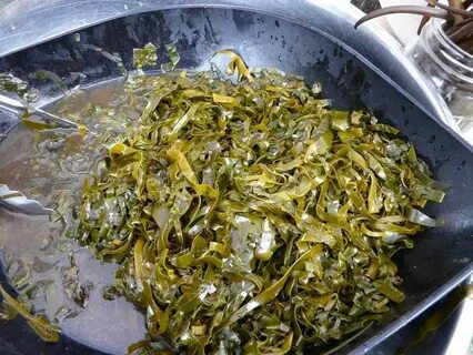Жареная морская капуста