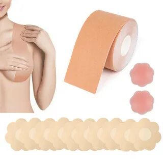 lift breast tape tape roll breathable elastic cloth latex suit with 10 plum...
