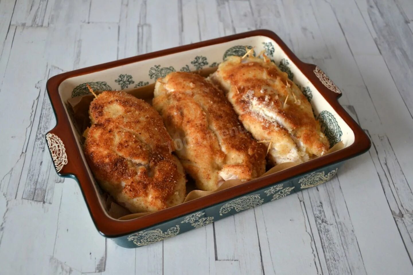 Кармашки из куриного филе