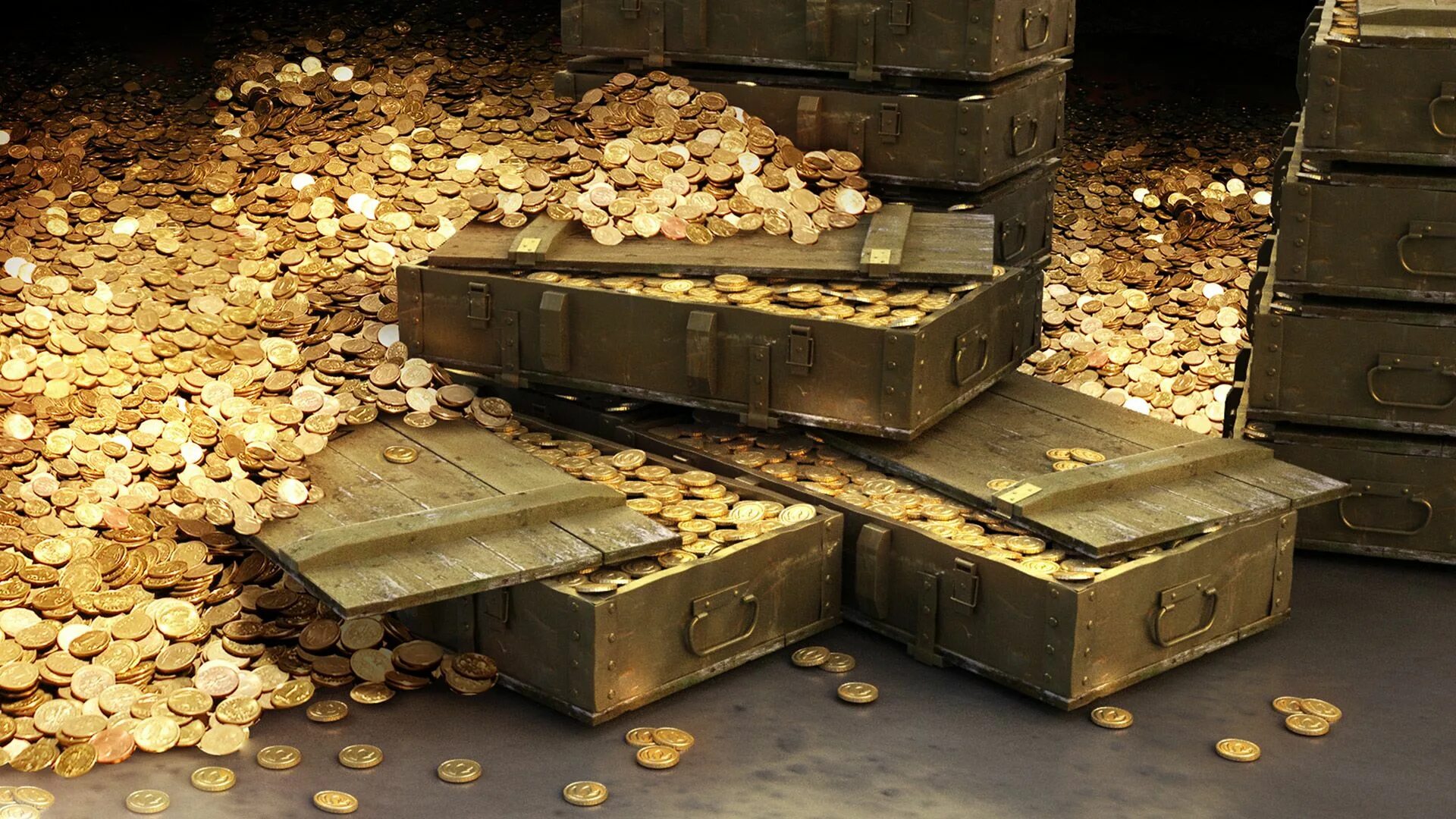 Куча золотых украшений. Роскошные драгоценности. Куча золота. 9 пробы. Король денег.