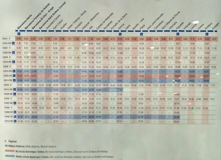 Расписание поездов барселона