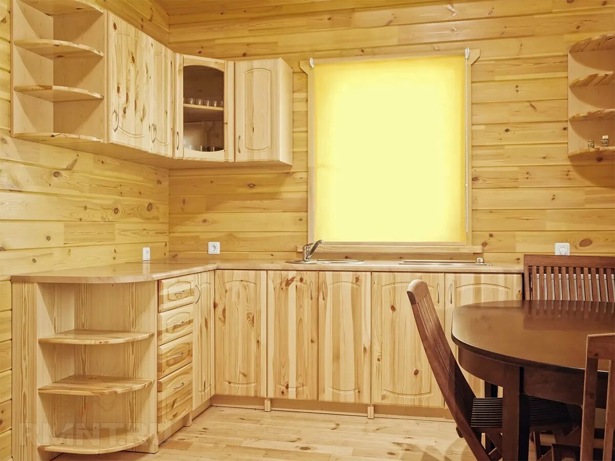 Сделать кухню дома своими руками. Кухня СКАЙДА 1 из массива сосны. Фасады из мебельного щита для кухни. Кухонный гарнитур из дерева. Кухонная мебель из вагонки.