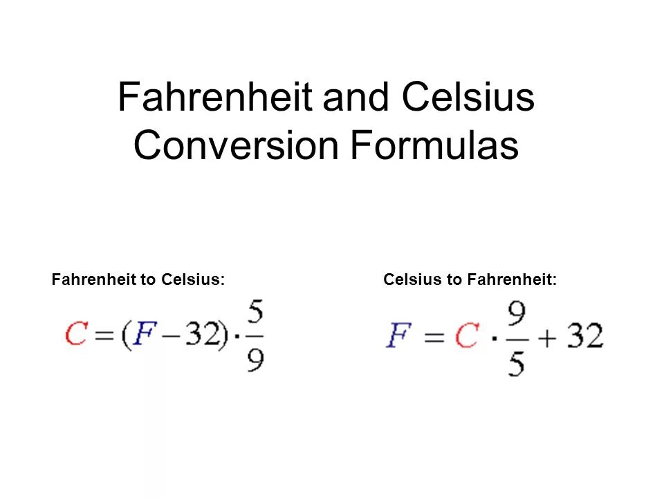 Формула перевода из Цельсия в фаренгейт. Celsius to Fahrenheit Formula. Фаренгейт в цельсий формула. Перевести цельсии в фаренгейты формула.