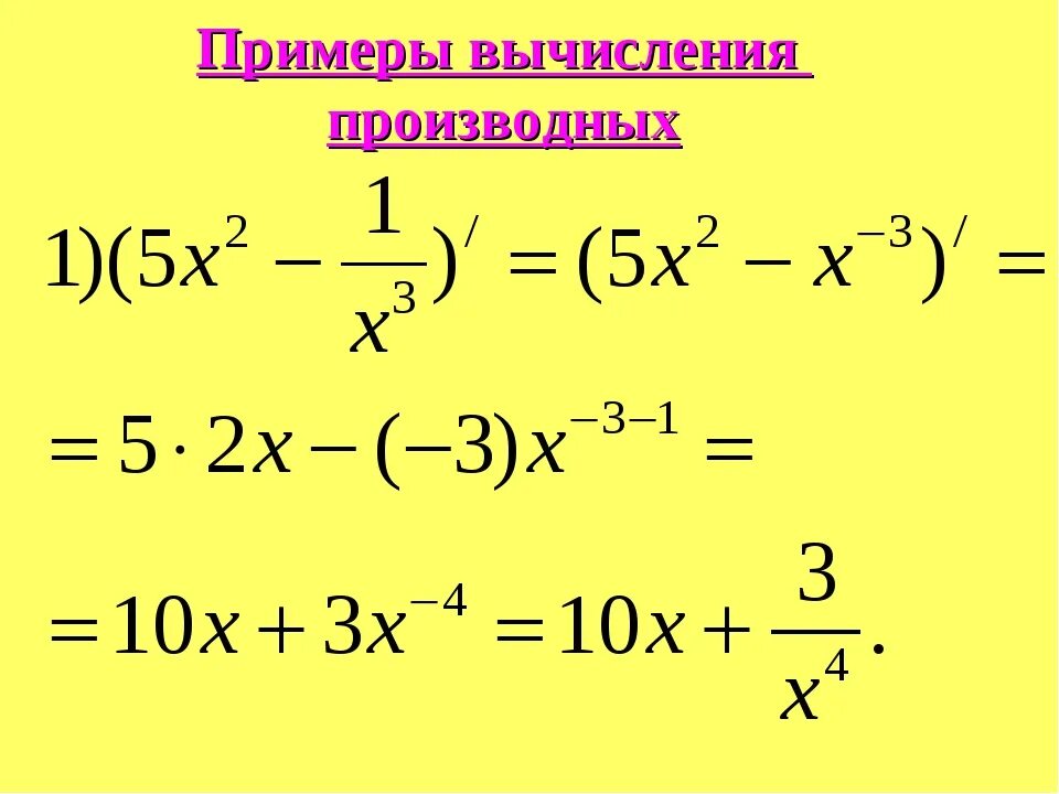 Вычислите производную функции y f x. Примеры на вычисление производная функции. Производная функции уравнения пример. Вычисление производной функции примеры простые. Примеры производных уравнений.