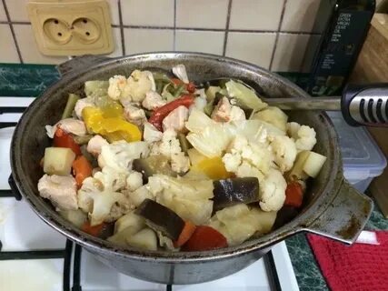 Готовим в казане блюдо