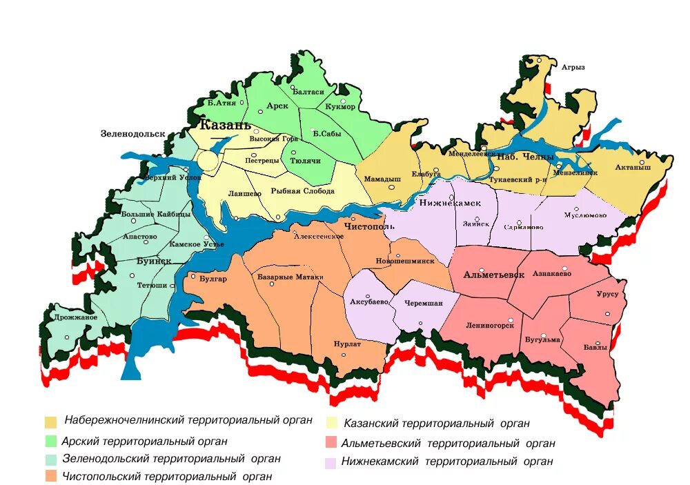 Нижнекамск на карте россии какая область