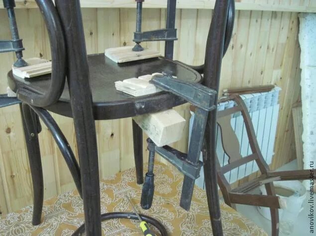 Починка деревянного стула. Крепление сиденья к стулу. Сиденье для Венского стула. Реконструкция Венского стула.