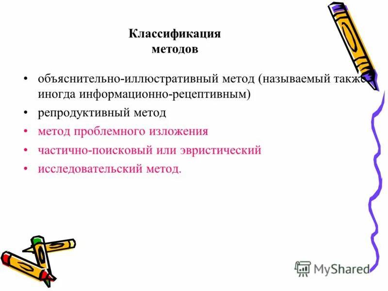 Репродуктивное эвристическое объяснительно иллюстративное. Классификация метода обьяснительно - иллюстративный. Объяснительно-иллюстративные методы. Классификация методов проблемного обучения. Проблемно иллюстративный методика.