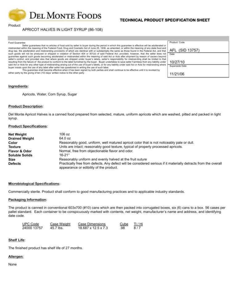 Product sheet. Product sheet. Sale sheet. Production specification. Product sheet.