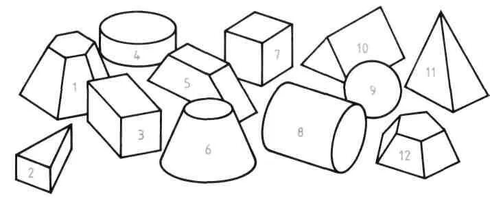 Рисование геометрических тел (Призма, пирамида, куб).. Трехмерные фигуры. Объемные геометрические фигуры задания. Пирамида конус цилиндр задания для дошкольников.