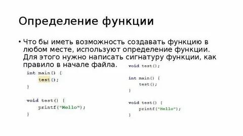 Сигнатура функции