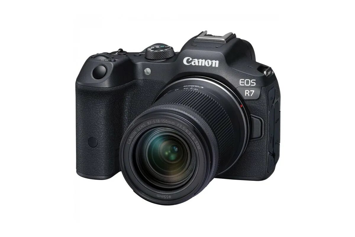 Canon EOS r10 Kit 18-150mm. Canon r7 Kit 18-45. RF-S 18-150 is STM. Canon EOS r7 body.