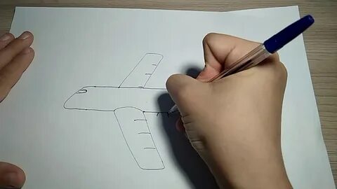 Как нарисовать самолет видео