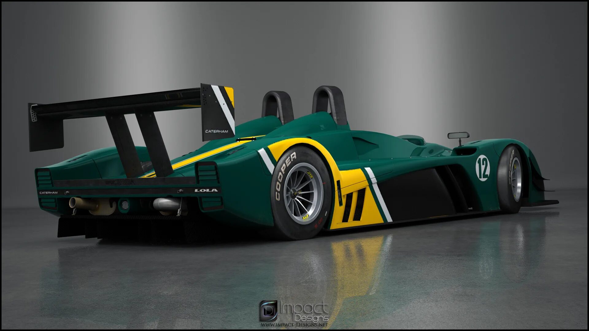 Impact design. Caterham sp300r. Caterham f1 2011. Caterham Lola SP.300r WMC 27. Caterham Lola 300.