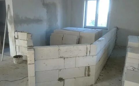 Межкомнатные стены из газоблока