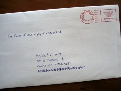 Write his address