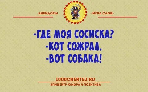 Шутка основанная на игре слов