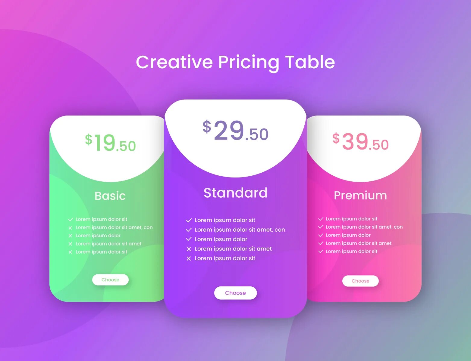 Pricing Table. Price Table. Premium pricing. Pricing Design.