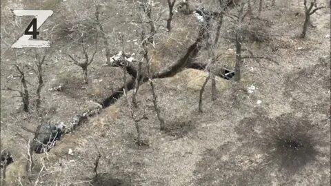 Бои в окопах видео с дрона